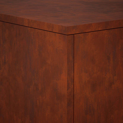 Plant Stand Rusty 30 x 30 x 100 cm Weathering Steel