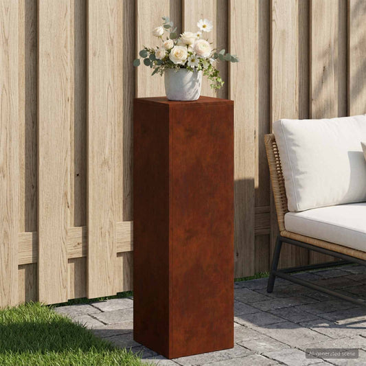 Plant Stand Rusty 30 x 30 x 100 cm Weathering Steel