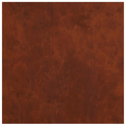 Plant Stand Rusty 30 x 30 x 100 cm Weathering Steel