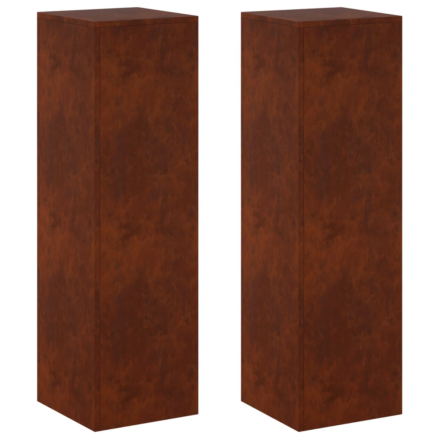 Plant Stand 2 pcs Rusty 30 x 30 x 100 cm Weathering Steel