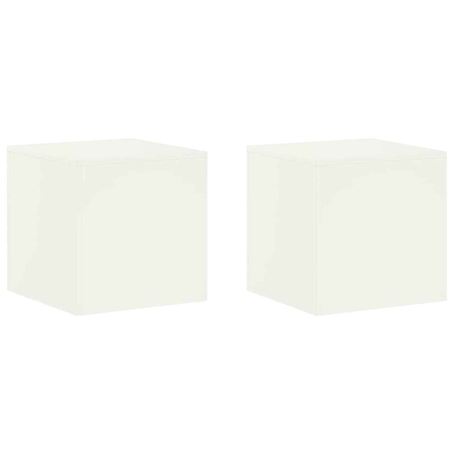 Plant Stand 2 pcs White 40 x 40 x 40 cm Steel