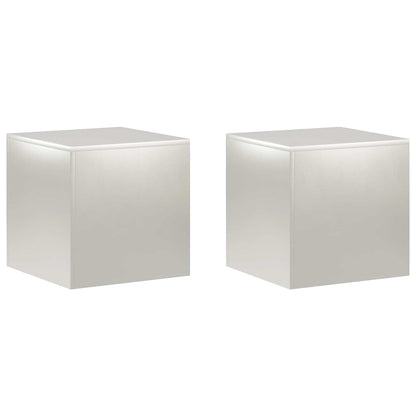 Plant Stand 2 pcs Silver 40 x 40 x 40 cm Steel