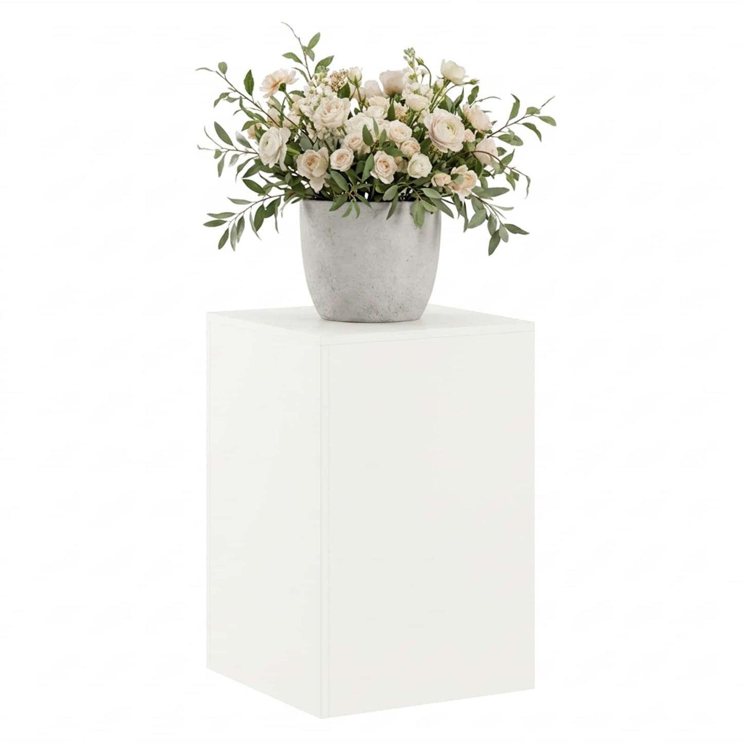 Plant Stand White 40 x 40 x 60 cm Steel