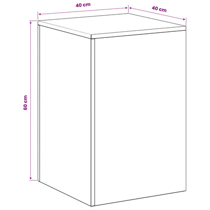 Plant Stand Olive Green 40 x 40 x 60 cm Weathering Steel