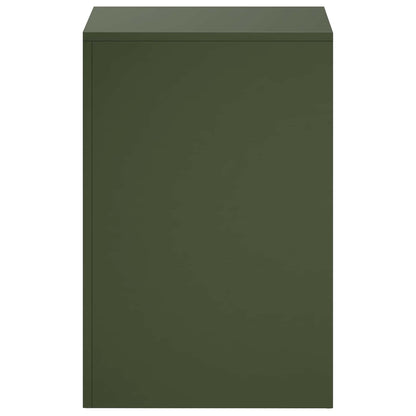 Plant Stand 2 pcs Olive Green 40 x 40 x 60 cm Steel
