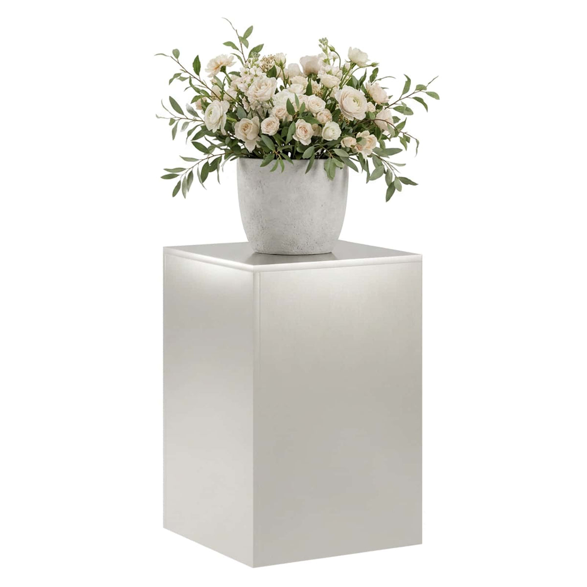Plant Stand Silver 40 x 40 x 60 cm Steel