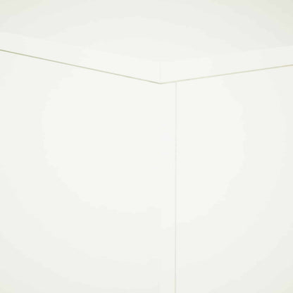 Plant Stand White 40 x 40 x 80 cm Steel
