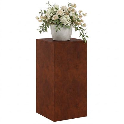 Plant Stand Rusty 40 x 40 x 80 cm Weathering Steel
