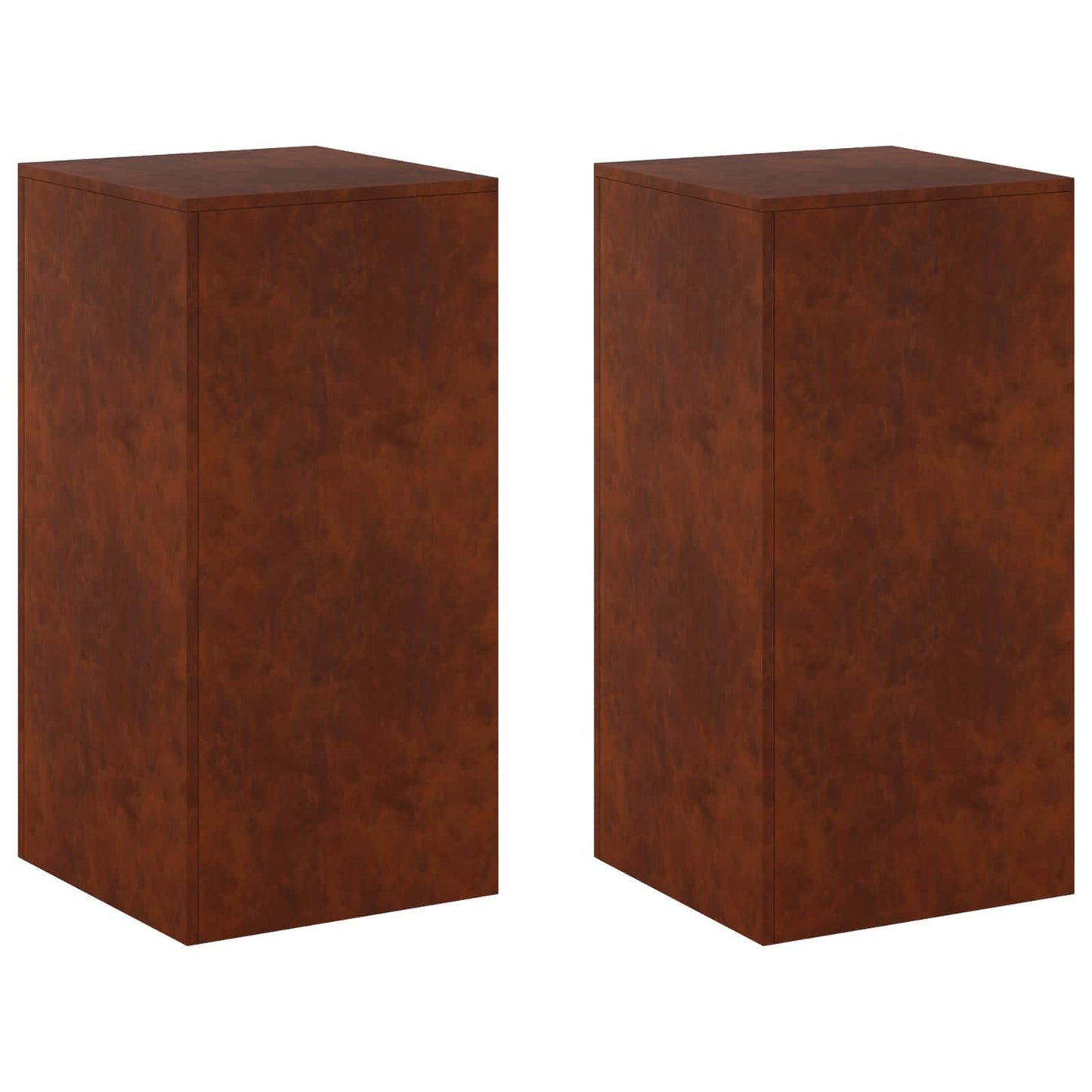 Plant Stand 2 pcs Rusty 40 x 40 x 80 cm Weathering Steel