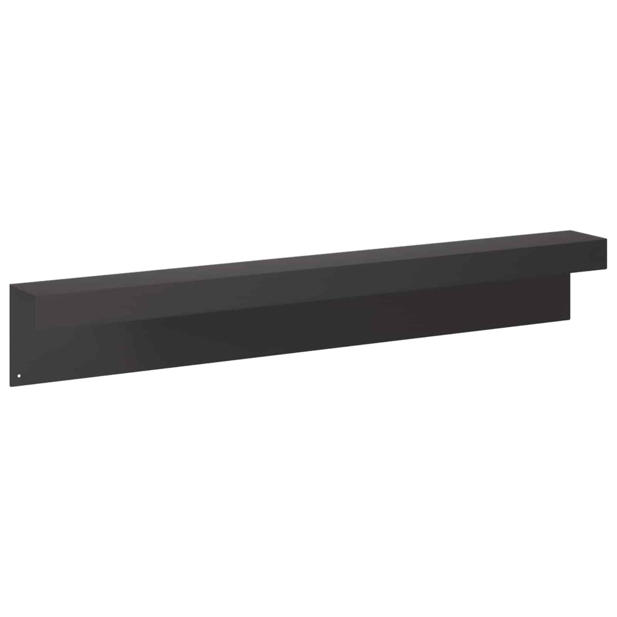 Garden Cover Profile 10 pcs 100 x 10 x 15 cm Steel Black
