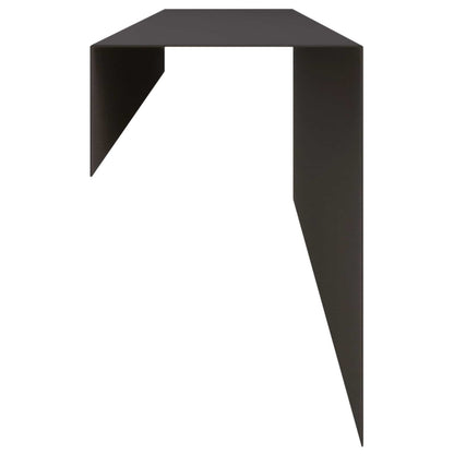 Garden Cover Profile 10 pcs 100 x 10 x 15 cm Steel Black