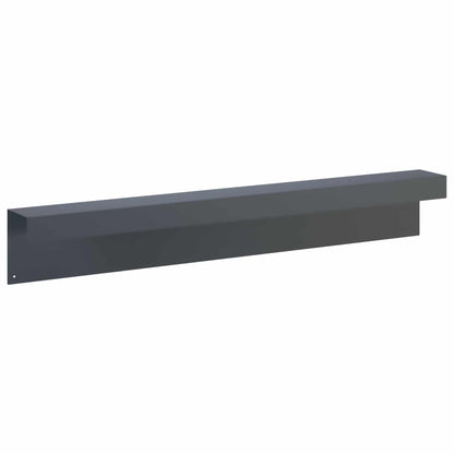 Garden Cover Profile 10 pcs 100 x 10 x 15 cm Steel Anthracite