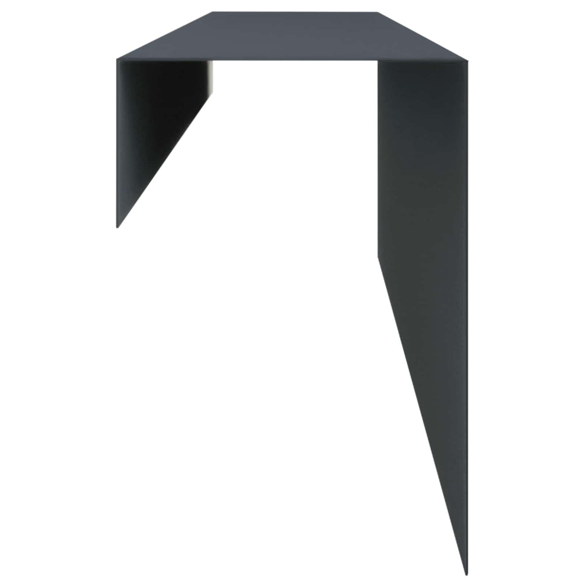 Garden Cover Profile 10 pcs 100 x 10 x 15 cm Steel Anthracite