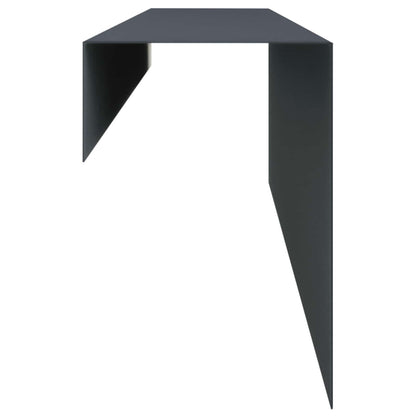 Garden Cover Profile 10 pcs 100 x 10 x 15 cm Steel Anthracite