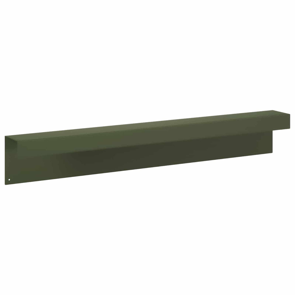 Garden Cover Profile 10 pcs 100 x 10 x 15 cm Steel Olive Green