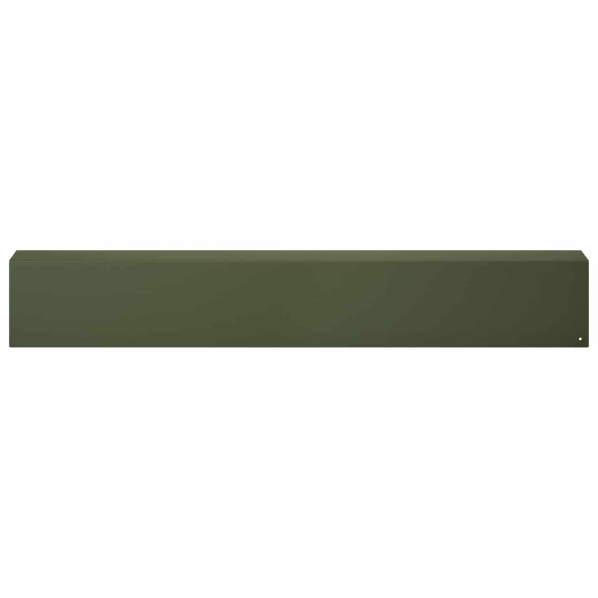 Garden Cover Profile 10 pcs 100 x 10 x 15 cm Steel Olive Green