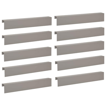 Garden Cover Profile 10 pcs 100 x 10 x 15 cm Weathering Steel