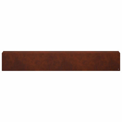 Garden Cover Profile 10 pcs 100 x 10 x 15 cm Weathering Steel