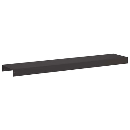 Garden Cover Profile 10 pcs 100 x 20 x 5 cm Steel Black