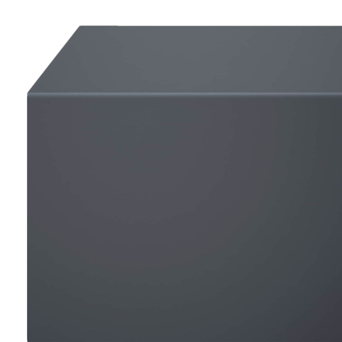 Garden Cover Profile 10 pcs 100 x 20 x 5 cm Steel Anthracite