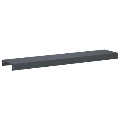 Garden Cover Profile 10 pcs 100 x 20 x 5 cm Steel Anthracite