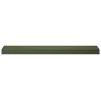 Garden Cover Profile 10 pcs 100 x 20 x 5 cm Steel Olive Green