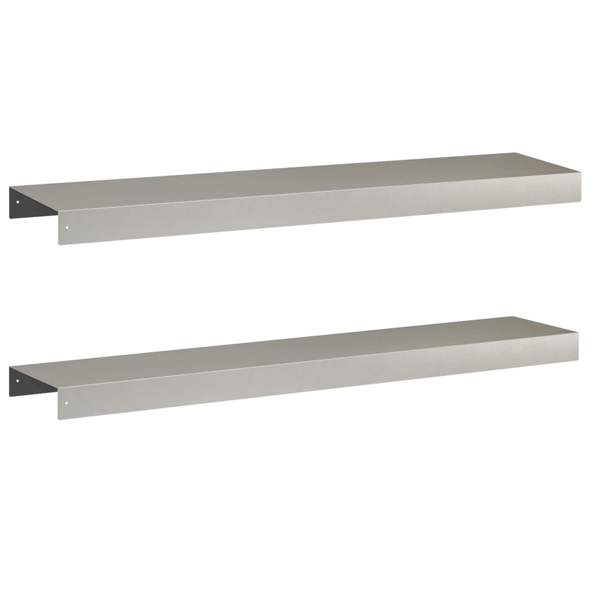 Garden Cover Profile 2 pcs 100 x 20 x 5 cm Stainless Steel