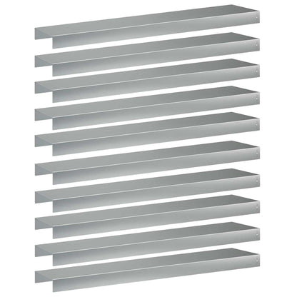 Garden Cover Profile 10 pcs 100 x 20 x 5 cm Galvanised Steel