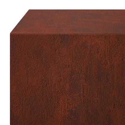 Garden Cover Profile 10 pcs 100 x 20 x 5 cm Weathering Steel