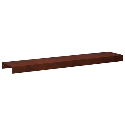 Garden Cover Profile 10 pcs 100 x 20 x 5 cm Weathering Steel