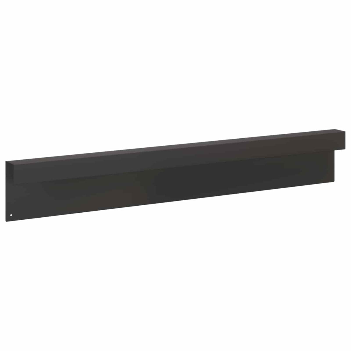 Garden Cover Profile 10 pcs 100 x 5 x 15 cm Steel Black