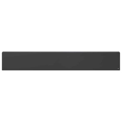 Garden Cover Profile 10 pcs 100 x 5 x 15 cm Steel Black