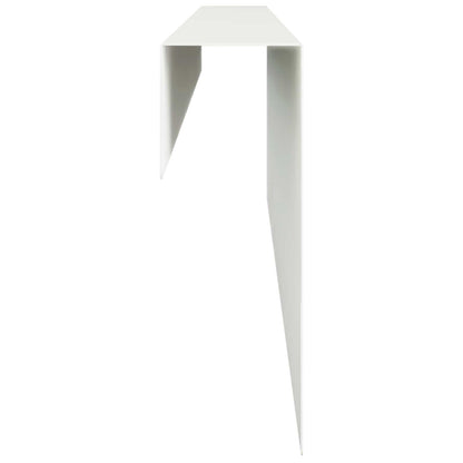 Garden Cover Profile 10 pcs 100 x 5 x 15 cm Steel White