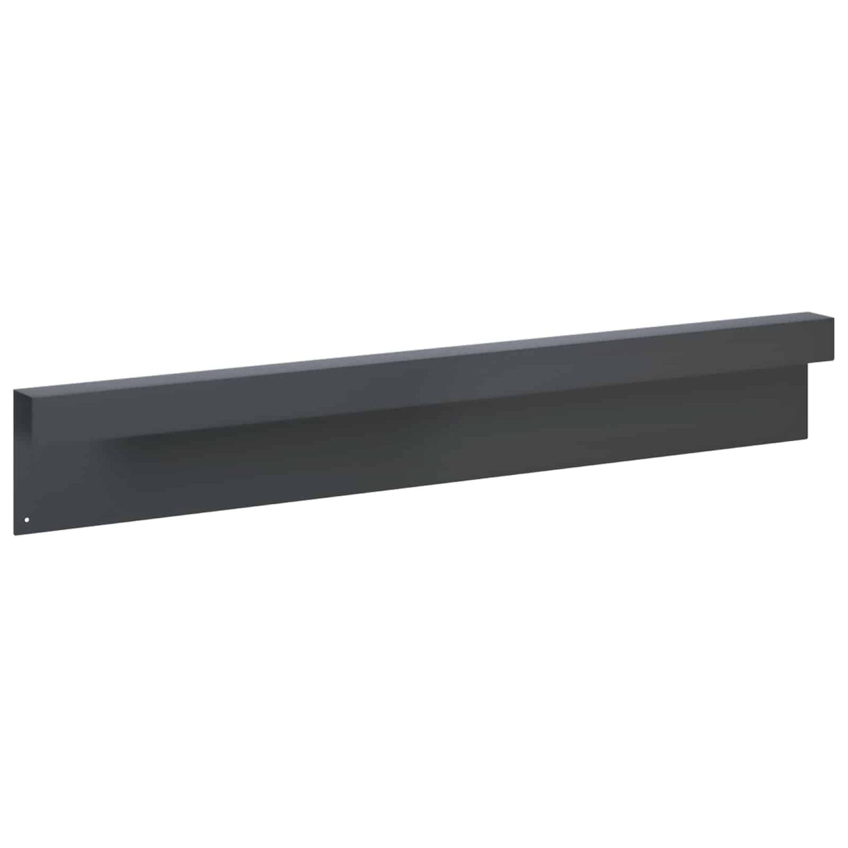 Garden Cover Profile 10 pcs 100 x 5 x 15 cm Steel Anthracite