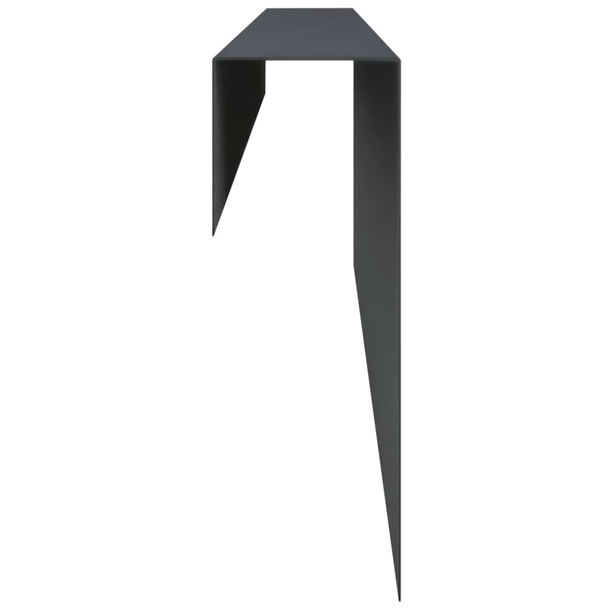 Garden Cover Profile 10 pcs 100 x 5 x 15 cm Steel Anthracite