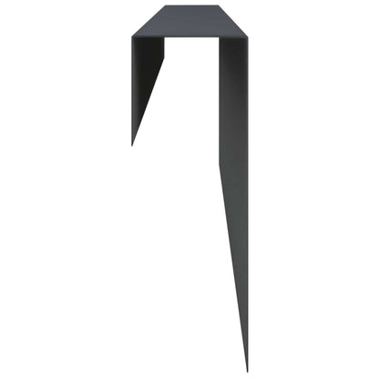 Garden Cover Profile 10 pcs 100 x 5 x 15 cm Steel Anthracite