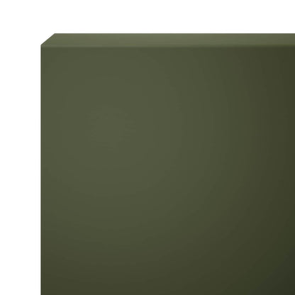 Garden Cover Profile 10 pcs 100 x 5 x 15 cm Steel Olive Green