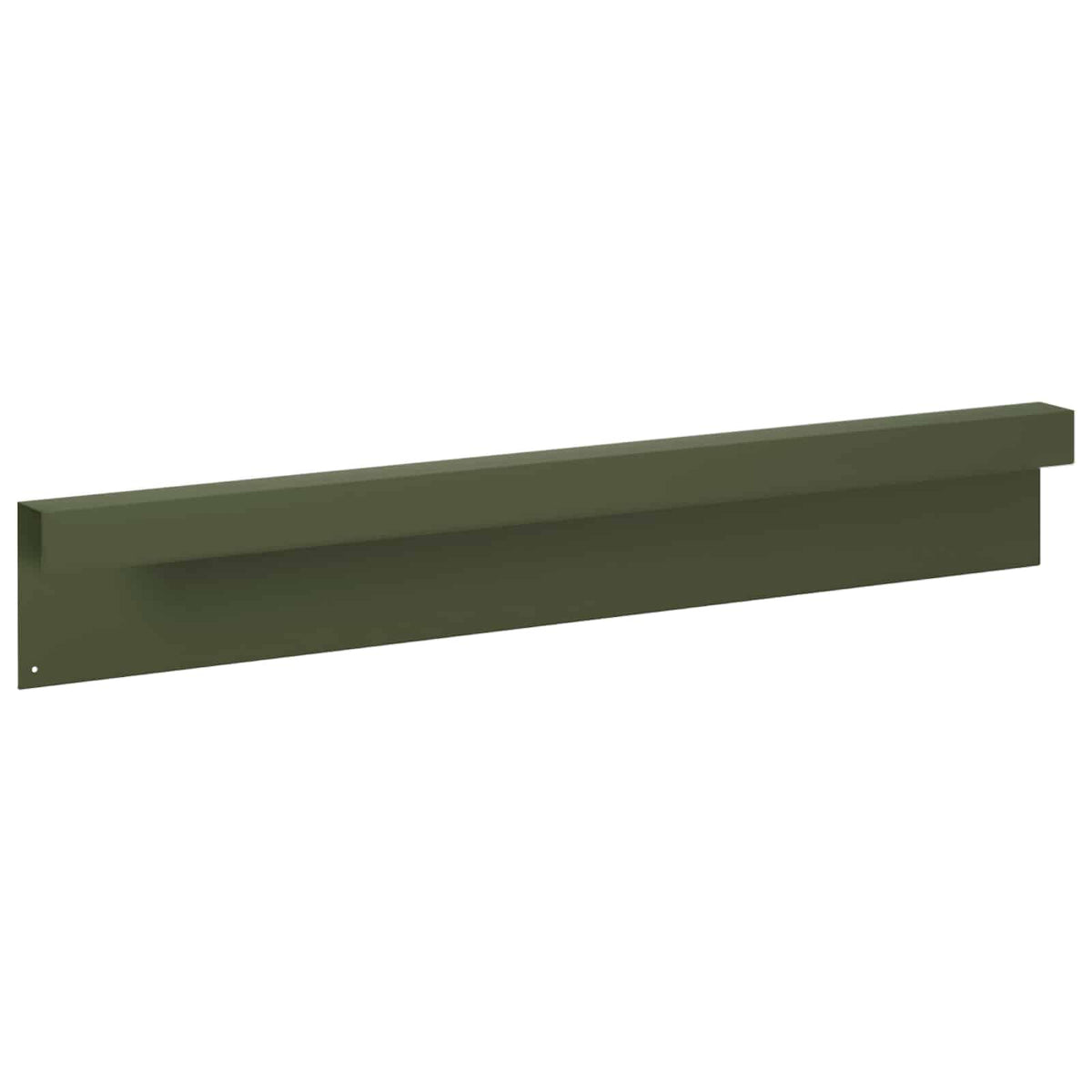 Garden Cover Profile 10 pcs 100 x 5 x 15 cm Steel Olive Green