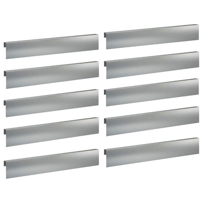 Garden Cover Profile 10 pcs 100 x 5 x 15 cm Galvanised Steel