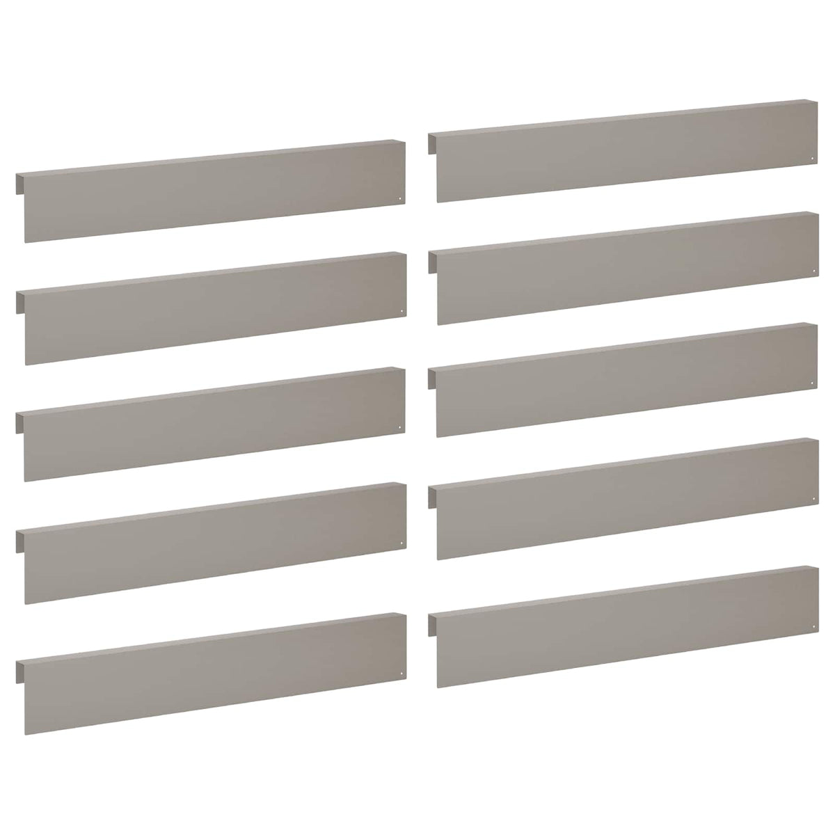 Garden Cover Profile 10 pcs 100 x 5 x 15 cm Weathering Steel