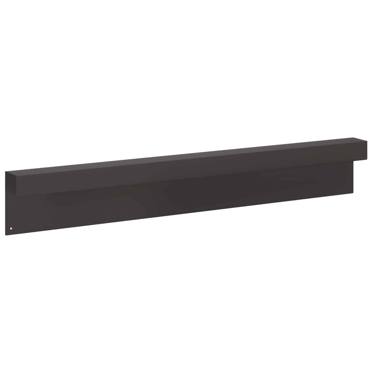 Garden Cover Profile 10 pcs 100 x 6 x 15 cm Steel Black