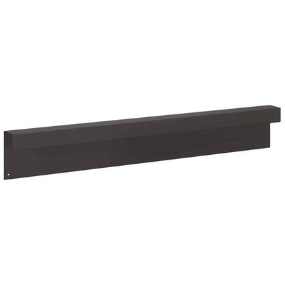 Garden Cover Profile 10 pcs 100 x 6 x 15 cm Steel Black