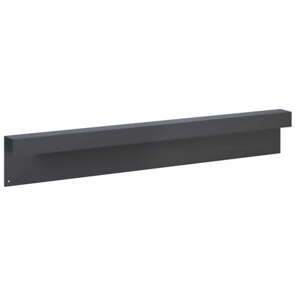 Garden Cover Profile 10 pcs 100 x 6 x 15 cm Steel Anthracite