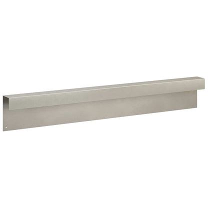 Garden Cover Profile 10 pcs 100 x 6 x 15 cm Stainless Steel