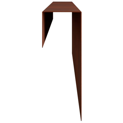 Garden Cover Profile 10 pcs 100 x 6 x 15 cm Weathering Steel