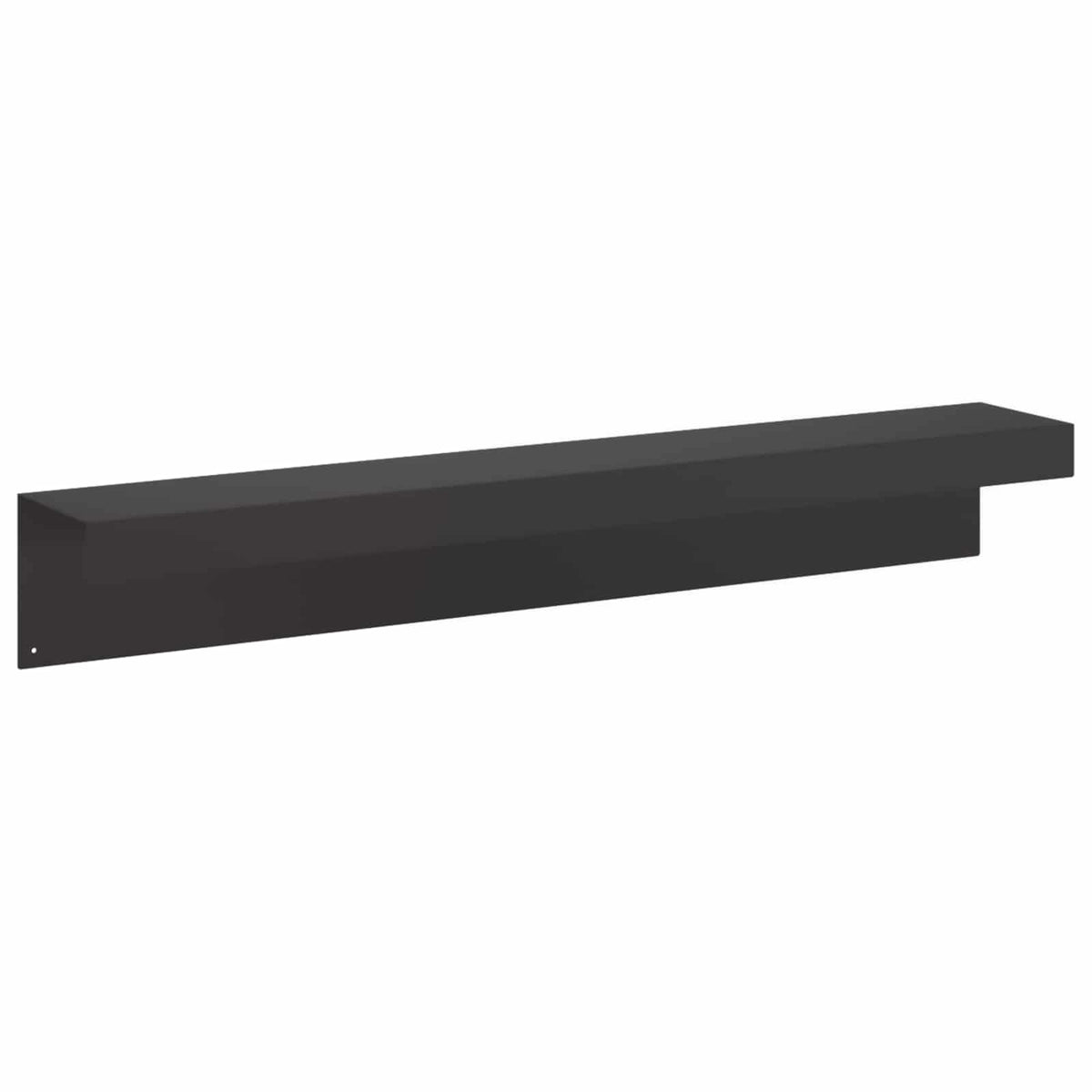 Garden Cover Profile 2 pcs 100 x 15 x 15 cm Steel Black