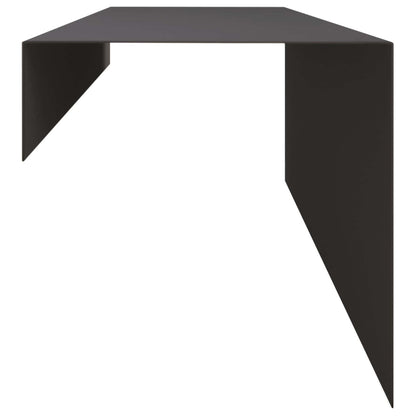 Garden Cover Profile 10 pcs 100 x 15 x 15 cm Steel Black