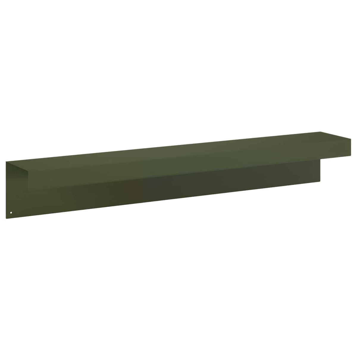 Garden Cover Profile 10 pcs 100 x 15 x 15 cm Steel Olive Green