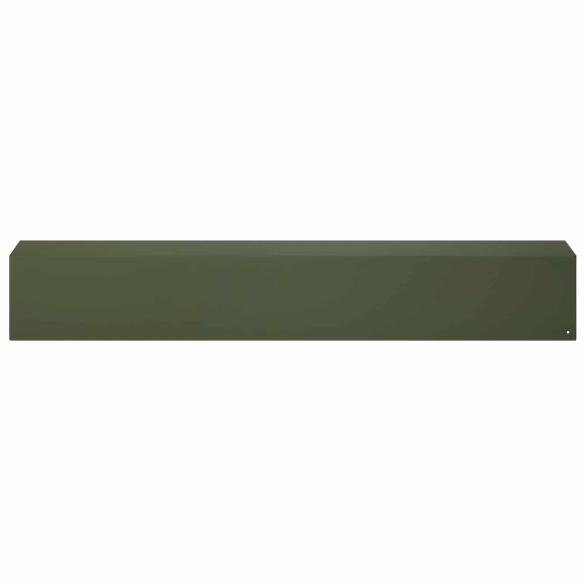 Garden Cover Profile 10 pcs 100 x 15 x 15 cm Steel Olive Green