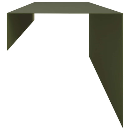Garden Cover Profile 10 pcs 100 x 15 x 15 cm Steel Olive Green
